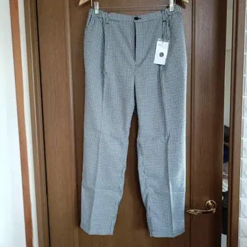 새상품 정가 4950엔 남성용 깅엄 체크 캐주얼 팬츠