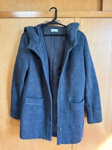 ROTARY HOUSE 후드 부착 그레이 코트