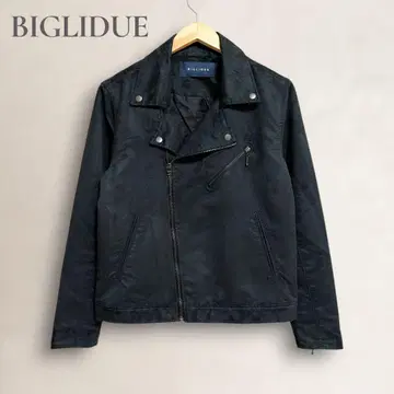 [레어] BIGLIDUE 라이더 자켓 더블 블랙