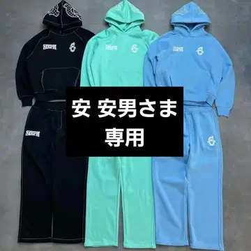 블랙 후드티 상의 L, 하의 M 사이즈 셋업