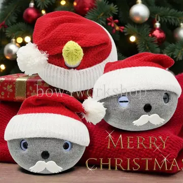 NICOBO (니코보) 핸드메이드 액세서리 산타 모자 & 수염 세트