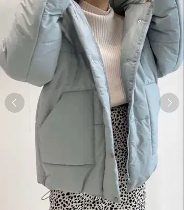 wcloset 더블 클로젯 다운 자켓 블루