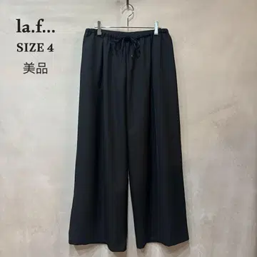 새상품급 la.f - 라에프 이지 와이드 팬츠 블랙 4 XL