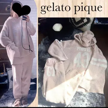 gelato pique 후드 부착 룸웨어 세트