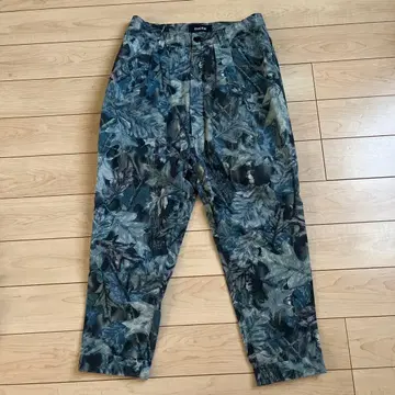 zucca 잎 패턴 프린트 사루엘 팬츠 그레이 계열