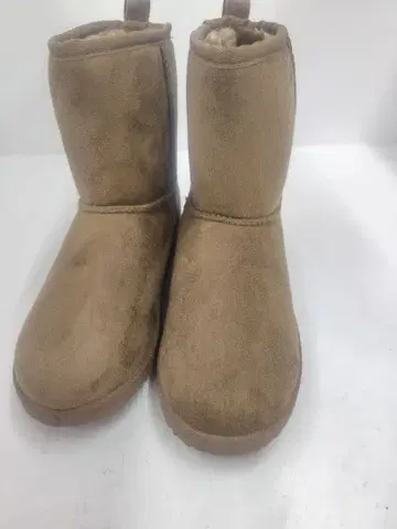 베이지 스웨이드 (폴리에스테르) 숏부츠 (23.5~24.0)