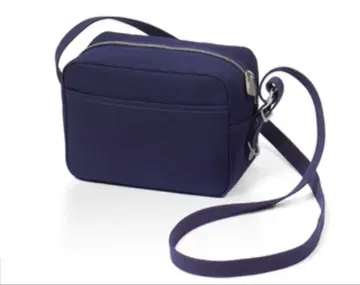 신사부로 캔버스 숄더백 네이비