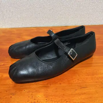 cos 개더 플랫슈즈 블랙 22.5cm 펌프스