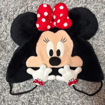 디즈니 미니 마우스 캐릭터 퍼 모자