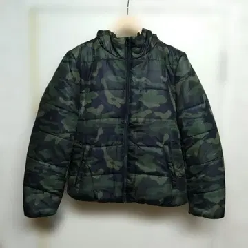 W646 NANO universe 충전솜 후드 자켓 카모플라쥬 카모플라주
