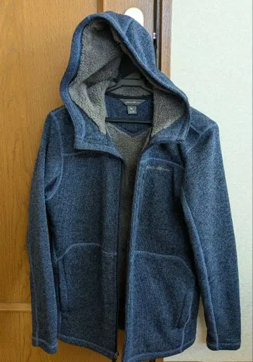 Eddie Bauer 에디 바우어 플리스 후드티 남성용 네이비