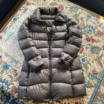 새상품급 유니클로 울트라 라이트 다운 코트 롱 다크 브라운 L