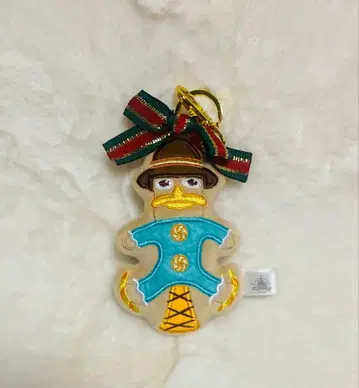 에이전트 P 봉제 인형 키링 키체인 크리스마스 쿠키