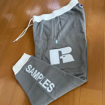 새상품 SAMPLES x RUSSELL 스웨트 팬츠 L 차콜 그레이 러셀