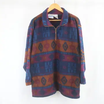 VINTAGE DENIM EXPRESS 하프 지퍼 플리스 풀오버