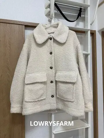 LOWRYSFARM 카라 부착 보아 블루종