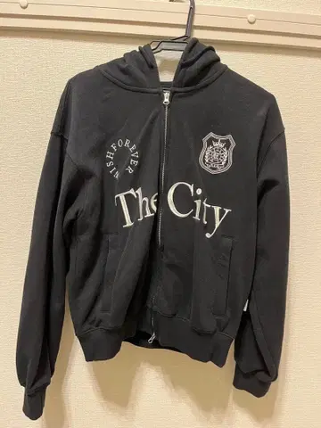 더 시티 블랙 후드티 S 사이즈