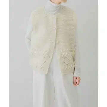 카구레 페루 크로셰 니트 베스트