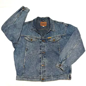 80s XL 사이즈 에드윈 빈티지 데님 자켓 구제 의류