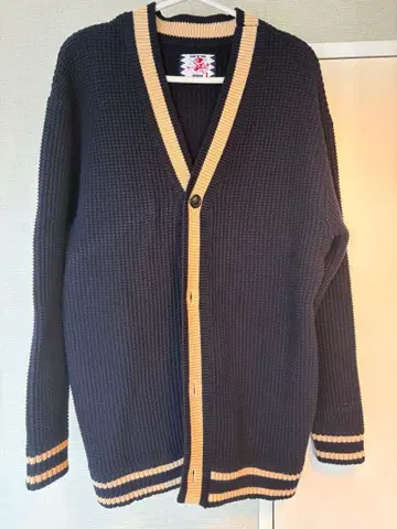 네이비 리브 가디건