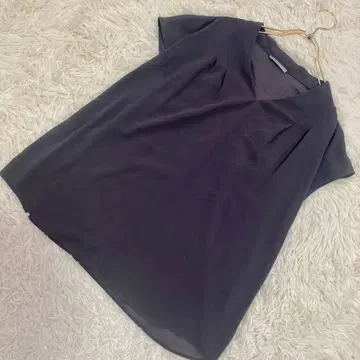 theory 프렌치 슬리브 블라우스 차콜 그레이 38 오피스 고급