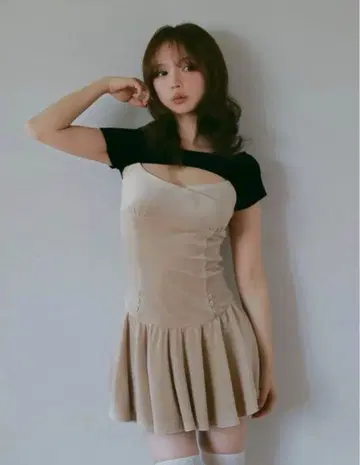 ANDMARY Betty flare mini dress