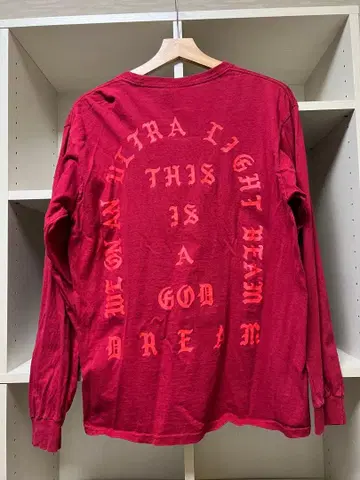 I FEEL LIKE PABLO 롱티 레드 M 사이즈 카니예 허리