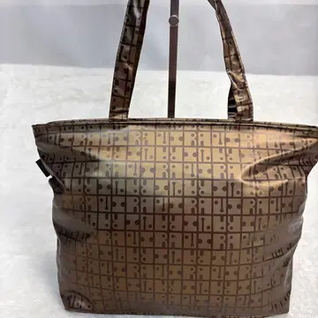 새상품급 야마토야 라비라비 브라운 로고 프린트 토트백 인기