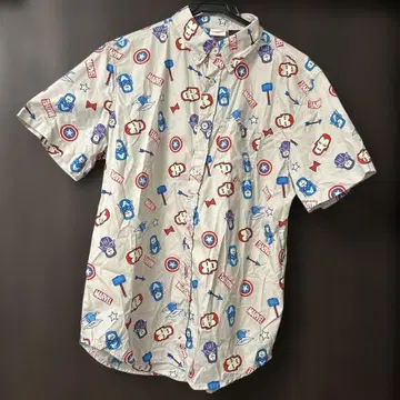 MARVEL 마블 로고 반팔 셔츠