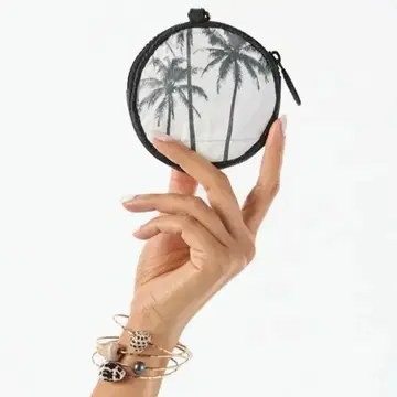 알로하 컬렉션 큐티 코인 케이스 소품함 미니 파우치 야자수