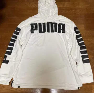 [ 새상품급 ] PUMA 후드티 화이트 XXL