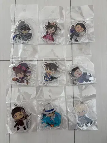 명탐정 코난 RPG 컬렉션 아크릴 키링 9개 세트