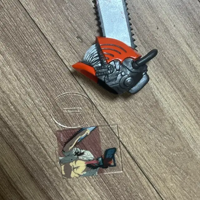 체인소맨 체인소 덴지 포치타 가챠 헤드 마스크 아크릴 스탠드