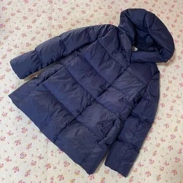 에프데 숏 다운 코트 9 다크 네이비 네이비 따뜻한 후드 부착 DMW