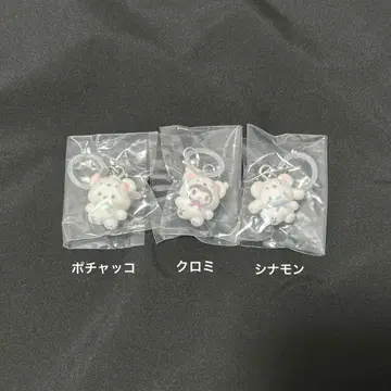 산리오 복슬복슬 스노우 표시 액세서리 시나몬 쿠로미 포차코