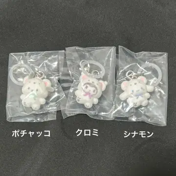 산리오 복슬복슬 스노우 표시 액세서리 시나몬 쿠로미 포차코