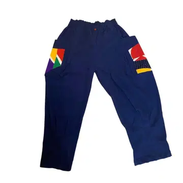 미사용 유카타 리메이크 핸드메이드 오샤레 팬츠 바지 프리 사이즈