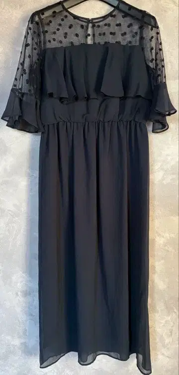 [ 새상품급 ] Rire Fete 포멀 드레스 9호 프릴 레이스 원피스