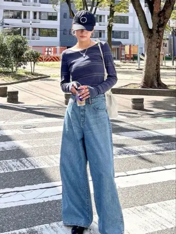 [ 택 포함 미사용 새상품 ] Ungrid 볼륨 루즈 데님 26인치