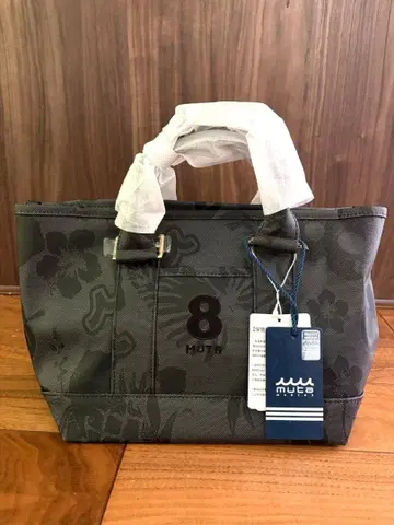 미사용 새상품 MUTA 토트백 8 그레이 꽃무늬