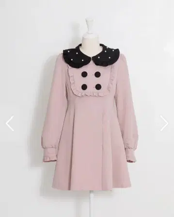 pium 요크 프릴 도리 원피스 코트