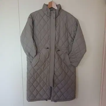 LOGOSDAYS 퀼팅 자켓 무릎 아래 길이 모카 M