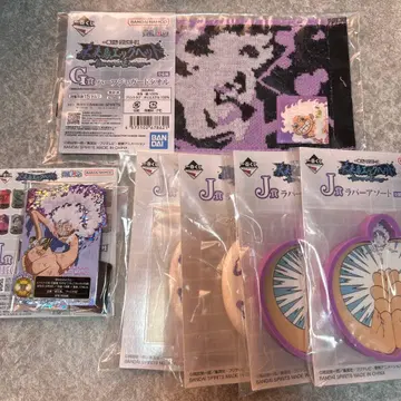 원피스 제일복권 아크릴 스탠드 타월 러버 루피 니카 세트