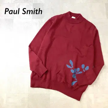 새상품급 Paul Smith 보틀넥 울 니트 보르도