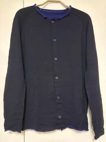 Y's 다크 네이비 울 가디건 긴팔