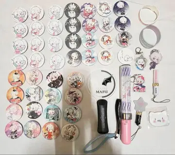 마후마후 캔뱃지 클리어 파일 응원봉 키링