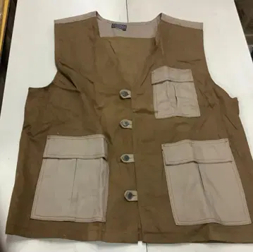 새상품 Urban Uprisin USA 브라운 베스트 3포켓 XL