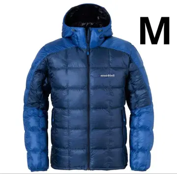 mont-bell 후드 부착 다운 자켓 네이비 M