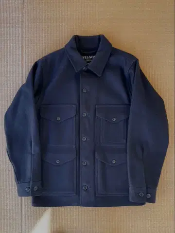 컨디션 최상 필슨 맥키노 울 크루 자켓 블랙 XS