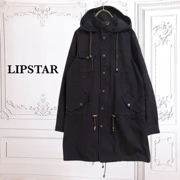 [립스타] 점퍼 모즈 코트 후드 부착 [S~M] 그레이 코튼/면